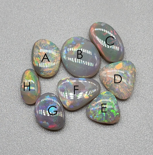 Assorted selection of Dark opals