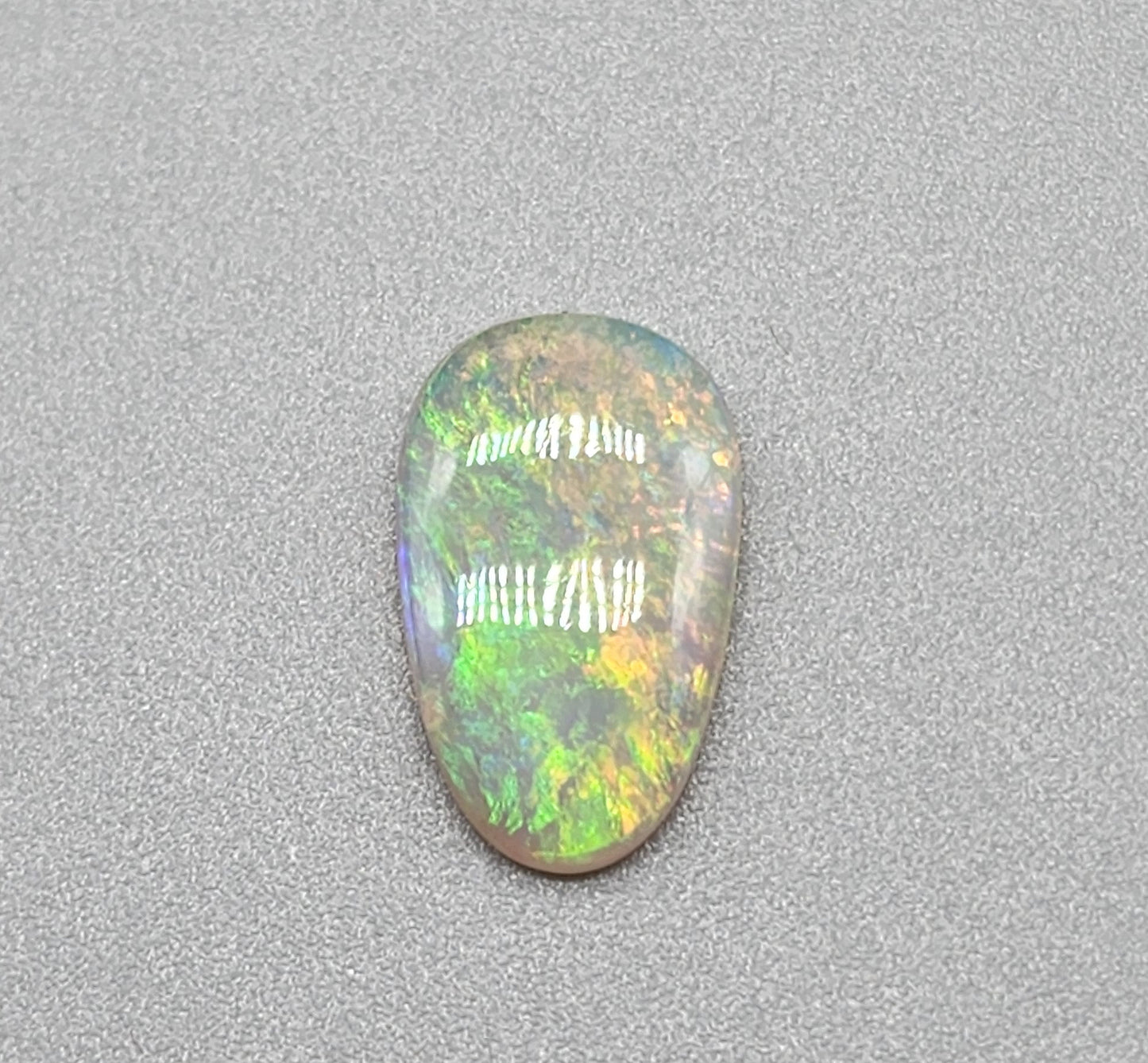 1.9cts Crystal Opal small flash pattern and green yellow and orange color play