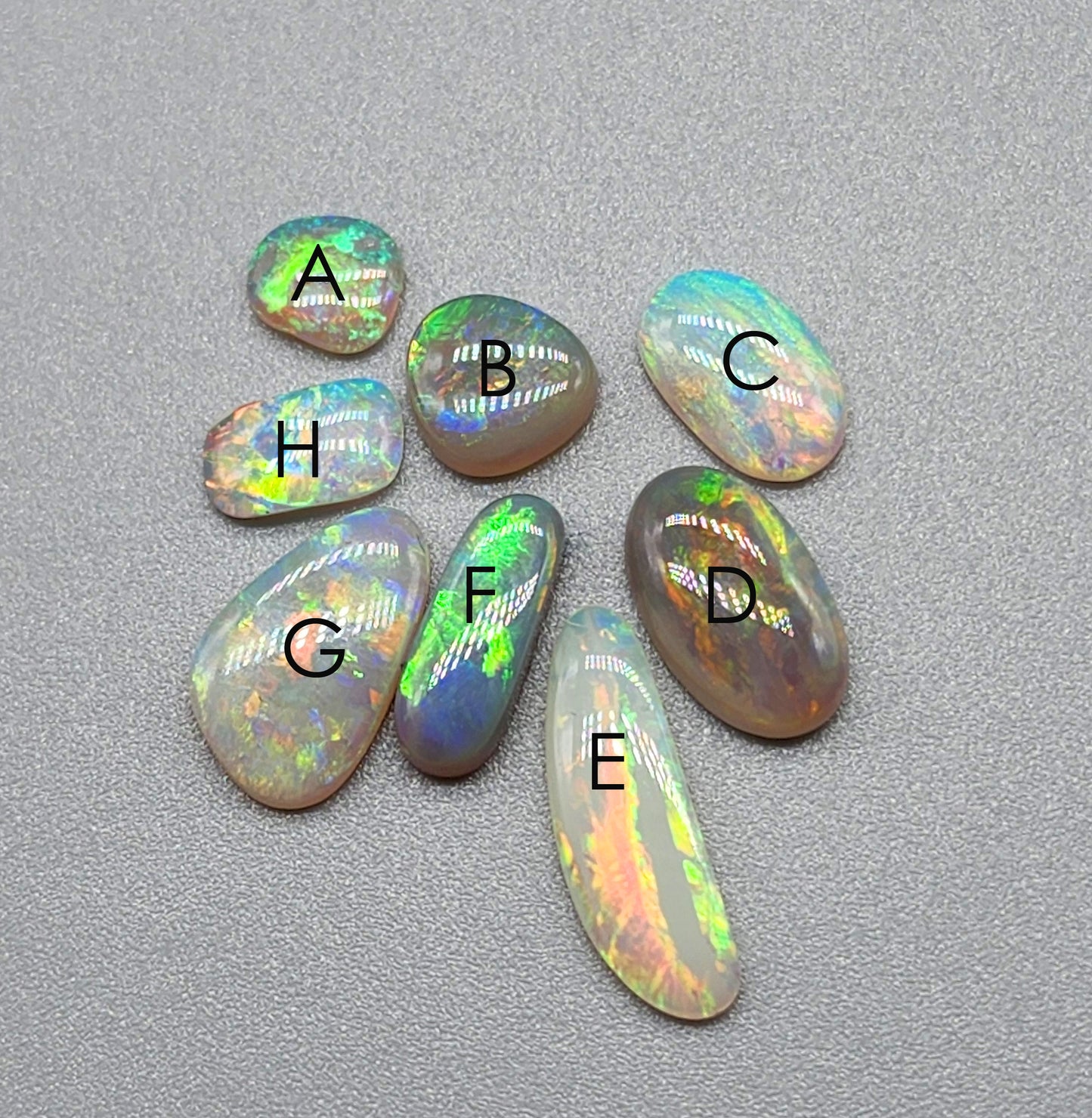 Assorted freeform Crystal/ Dark opals