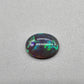 2.9cts Black Opal with organic green patterning and hints of blue.