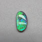 1.1cts Dark opal with vivid multi tone Green flash