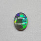 1.6cts Black Opal with a vivid green/blue color pallet and sharp aesthetic pattern