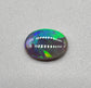 1.6cts Black Opal with a vivid green/blue color pallet and sharp aesthetic pattern