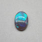 3cts Black Opal with fantastic chaff pattern with a minty green color pallet