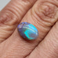 3cts Black Opal with fantastic chaff pattern with a minty green color pallet