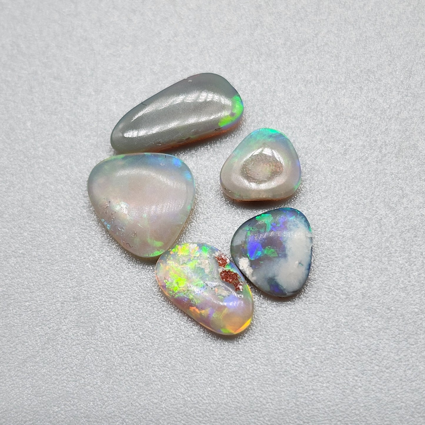 Assorted Crystal, Dark opal and Black Opals