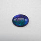 1.55cts Black Opal with small flash pattern and a galactic color scheme of blues and greens