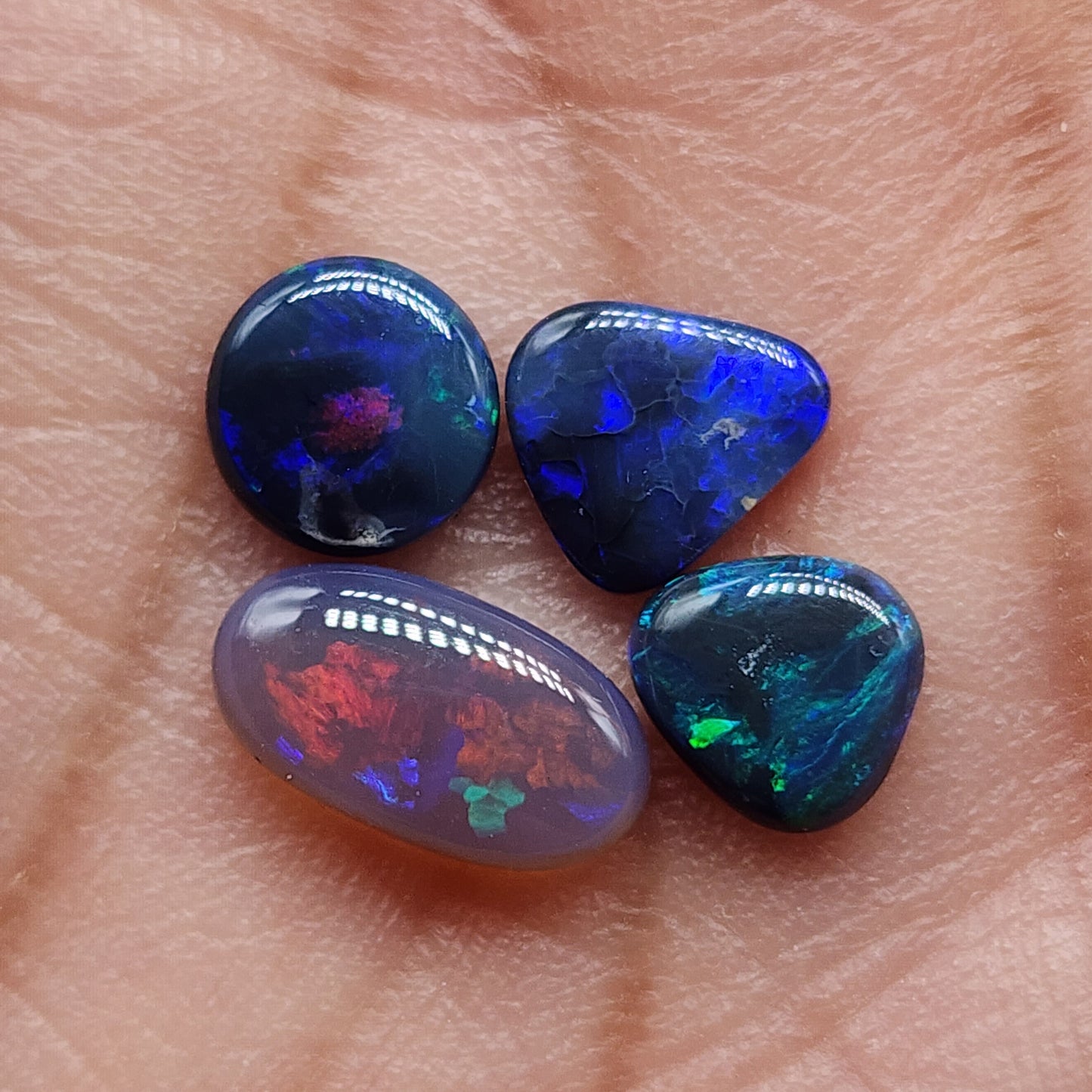 Assorted Crystal and Black opals